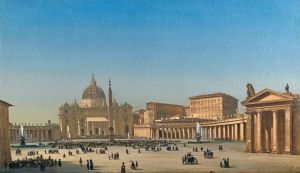 The Benediction Of Pius Ix In St Peter’s Square, Rome
