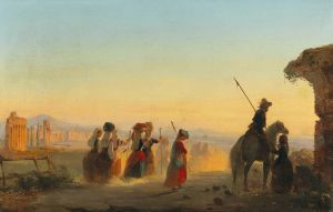 Rome, the Via Appia at Dawn