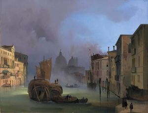The Grand Canal, Venice, From The Ponte Dell’accademia, With Santa Maria Della Salute