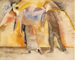 In Vaudeville,Woman and Man on Stage