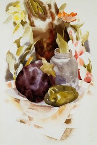 Eggplant and Green Pepper
