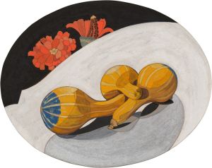 Squash and Zinnias