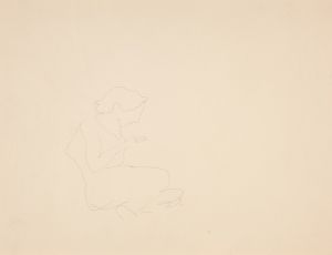Seated Woman Looking Down
