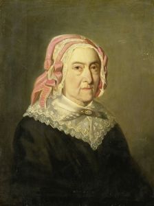 Sientje Nijkerk-Servaas at the age of 90, 1857