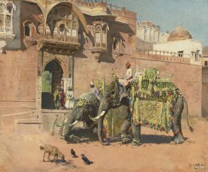 Les éléphants du Rajah de Jodhpore