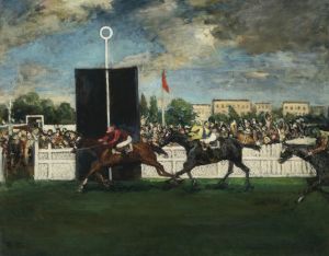 The Finish at an English Country Racecourse