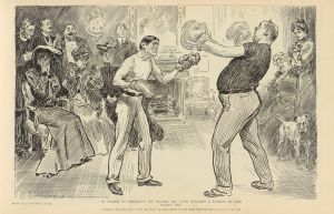 In order to preserve his figure, Mr. Tagg becomes a patron of the manly art