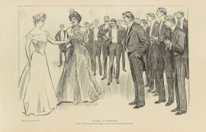 Studies in expression, when a debutante meets the eligible young men…