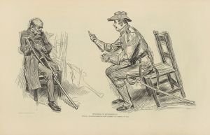 Studies in expression, while a Spanish-American hero describes the horrors of war