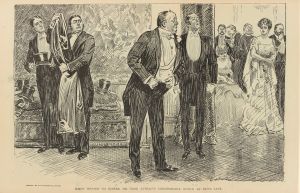 When invited to dinner, Mr. Tagg attracts considerable notice by being late