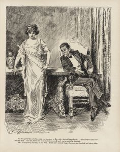 He; It’s perfectly awful the way you continue to flirt with your old sweethearts.