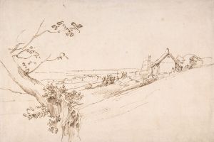 Landscape with a Gnarled Tree and a Farm