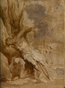 Saint Sebastian Tended by an Angel