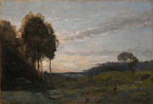 Personage Dans Un Paysage