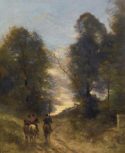 Cavaliers Gaulois Dans Un Paysage