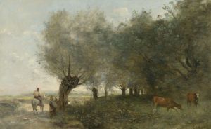 Les Saules À La Pointe De L’ile