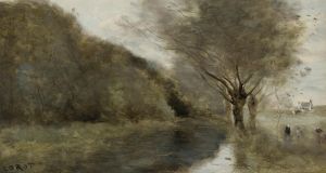 Près Gisors; Saulaie Et Rivière, Effet Du Matin