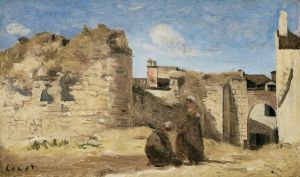 La Rochelle – un coin de la cour de la commanderie