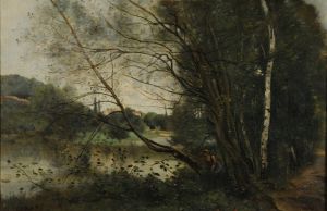L’étang à l’arbre penché