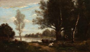 Landscape with cows