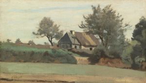 Achicourt, près Arras — chaumières dans les arbres