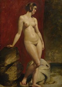A Study Of A Standing Female Nude