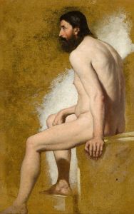 Study Of A Bearded Male Nude