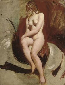 Seated female nude
