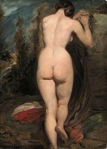 Female nude, seen from behind