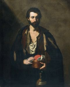 A philosopher with a wine flask