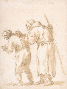 A Man Leading a Blind Friar