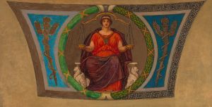 Sketch for Mosaic, Wisconsin State Capital, ‘Justice’