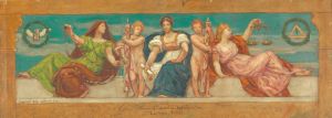 The Common Law, Study for Left Panel of ‘The Reign of Law,’ Frieze for Appellate Court, New York