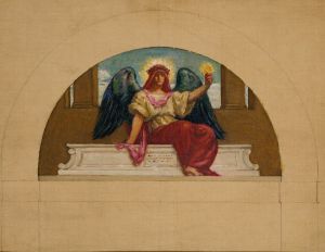 Sketch for the Mural at Oberlin College, ‘The Spirit of Self-Sacrificing Love’