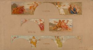 Sketches for a Decoration of a Private Library ‘B’