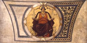 Study for Mosaic, Wisconsin State Capital, ‘Justice’
