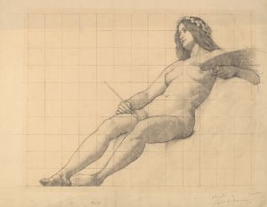 Reclining Female Nude Study for ‘Painting’