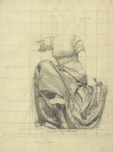 Drapery study for figure of Astronomy