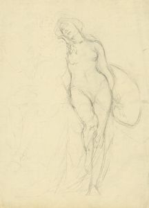 Study for figures of Sculpture and Painting