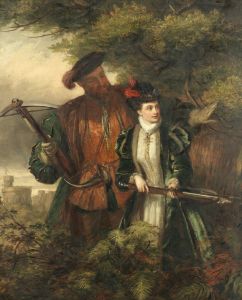 Henry the Eighth and Anne Boleyn deer-shooting in Windsor forest