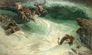 Naiades et Centaures dans les Vagues