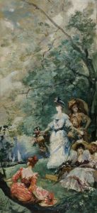 Fête champêtre aux environs de Paris