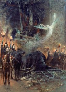 Funérailles de Victor Hugo – la veillée sous l’arc de triomphe