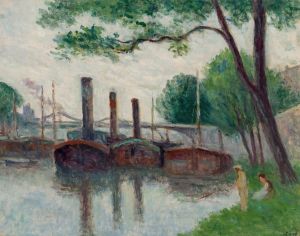 Les bords de la Seine près de la Roche-Guyon