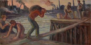 Le Déchargement de la péniche