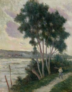 Sandrecourt, le chemin au bord de la rivière