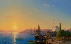 View Of Constantinople And The Bosphorus