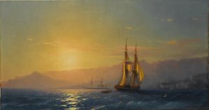 Sunset at sea