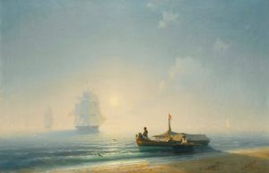 Fishermen At Dawn, Naples