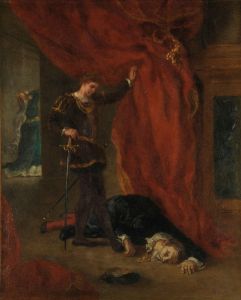 Hamlet devant le corps de Polonius